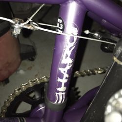 20 inch Haro BMX freestyle Bike flat purple