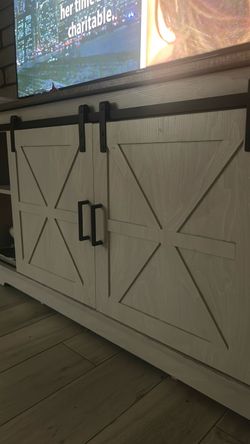 TV Stand White Farmhouse