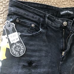 CHROME HEARTS denim jeans (black) – TheRepLocker LLC