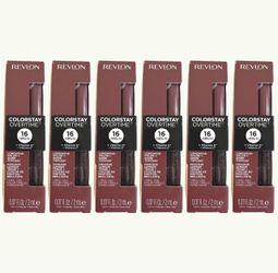 6 Pieces Of Revlon Colorstay Overtime Lipcolor - 0.07 fl oz Everlasting Rum