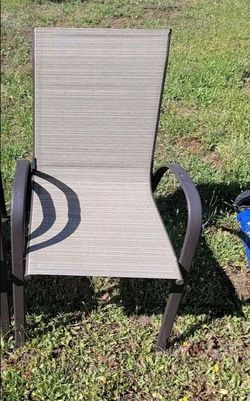 2 metal chairs