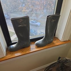 Gray Women Rain boots - Size 11 