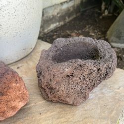 Lava Rock Planters 