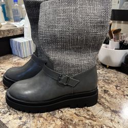Grey Just Fab Boots