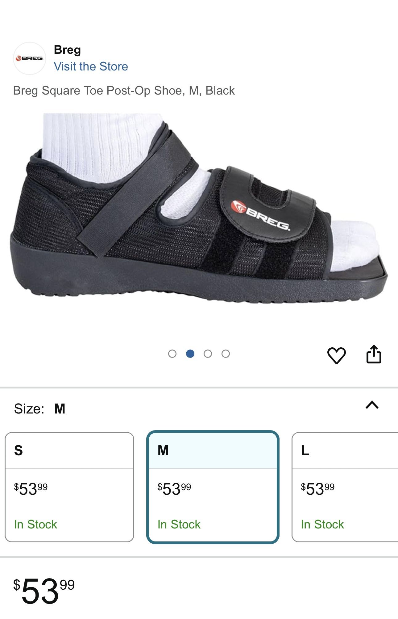 Breg Support Shoe
