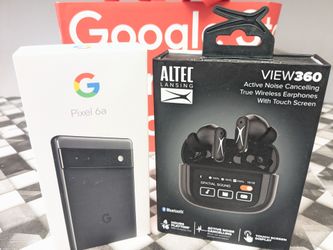 Google Pixel 6a UNLOCKED + Altec Bluetooth Earbuds