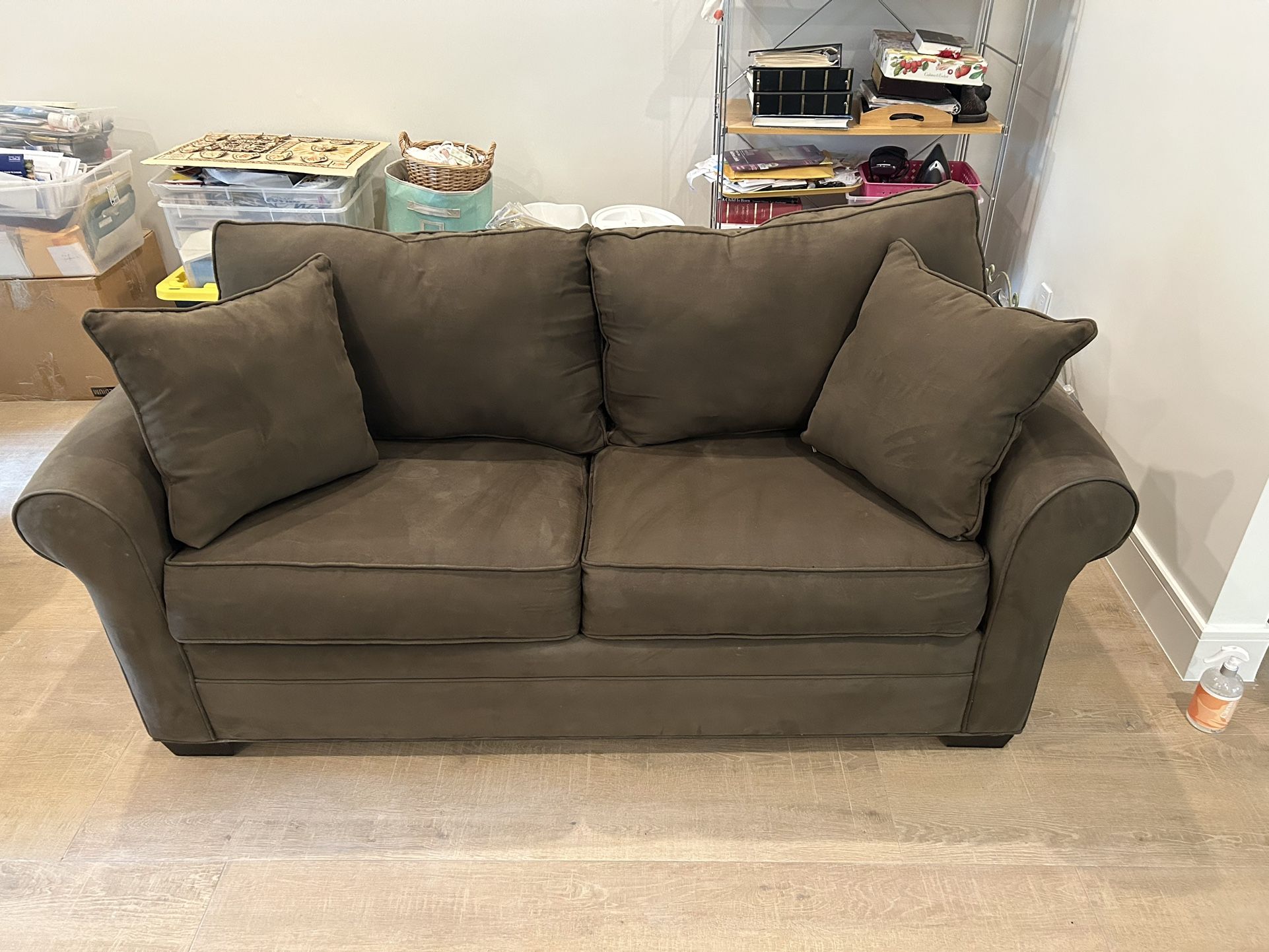 FREE DELIVERY - Brown Sleeper Sofa