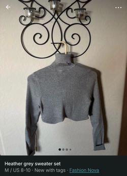 Matching Heather grey  Sweater set