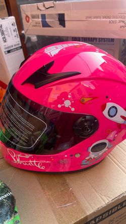 Shuttle Pink Full-Face Motorcycle Helmet
