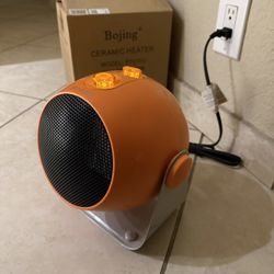 New In Box Adjustable Angle Ceramic Space Heater Fast Heating Home Or Office Temperature Control 