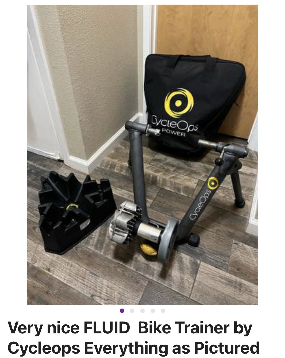 Excellent Condition Fluid Bike Trainer with everything pictured.  $40