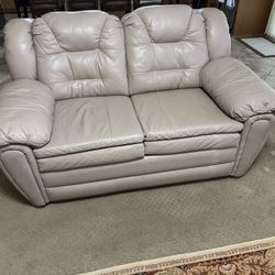 Leather Love Seat