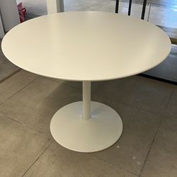White round table