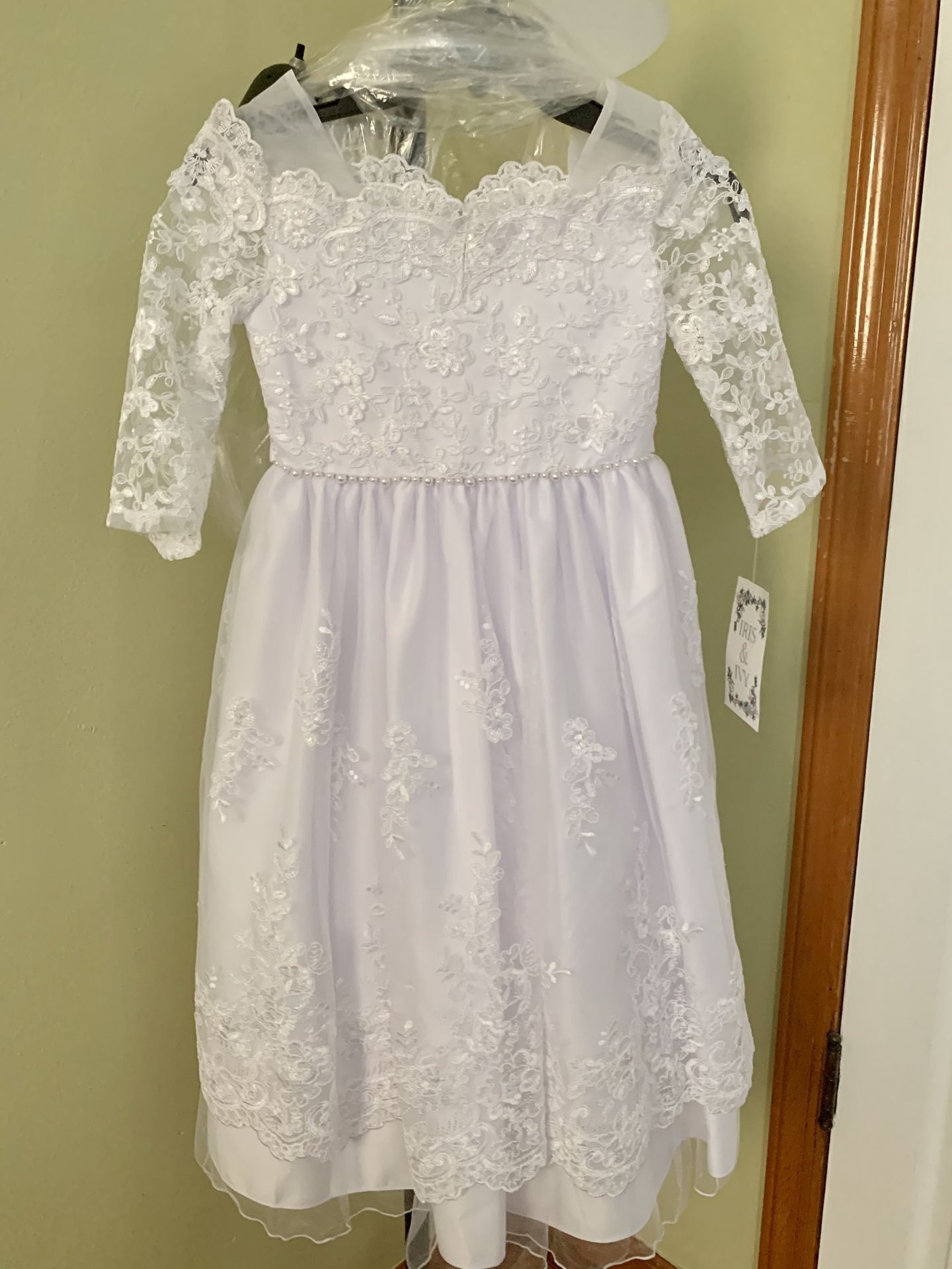 Iris & Ivy Girl’s Communion/Flower Girl Dress (Lace)