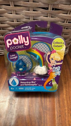 Polly Pocket Waterdrop Bird & Rainbowphin Figures