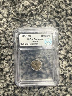 1173-1290 ICG Genuine INDIA bull and horseman