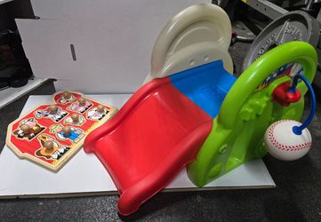Melissa & Doug Jumbo Knob Puzzle & Step2 Sports-Tastic Activity Center
