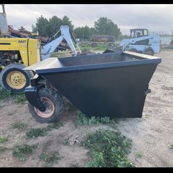 Bobcat Loader Hopper Bucket With Foam Filled Tires