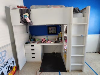 Loft Bed with Desk and Storage