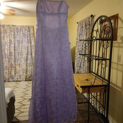 Bridesmaid/Flower Girl Dress Size 3/4.  Lavender With Lace Overlay