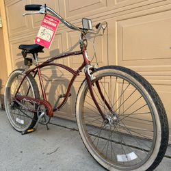 1980 Schwinn Cruiser 5 Spicy Chestnutbrown OG Paint 70’s 80’s old school Vintage Circa Schwinn Cruiser Etc.