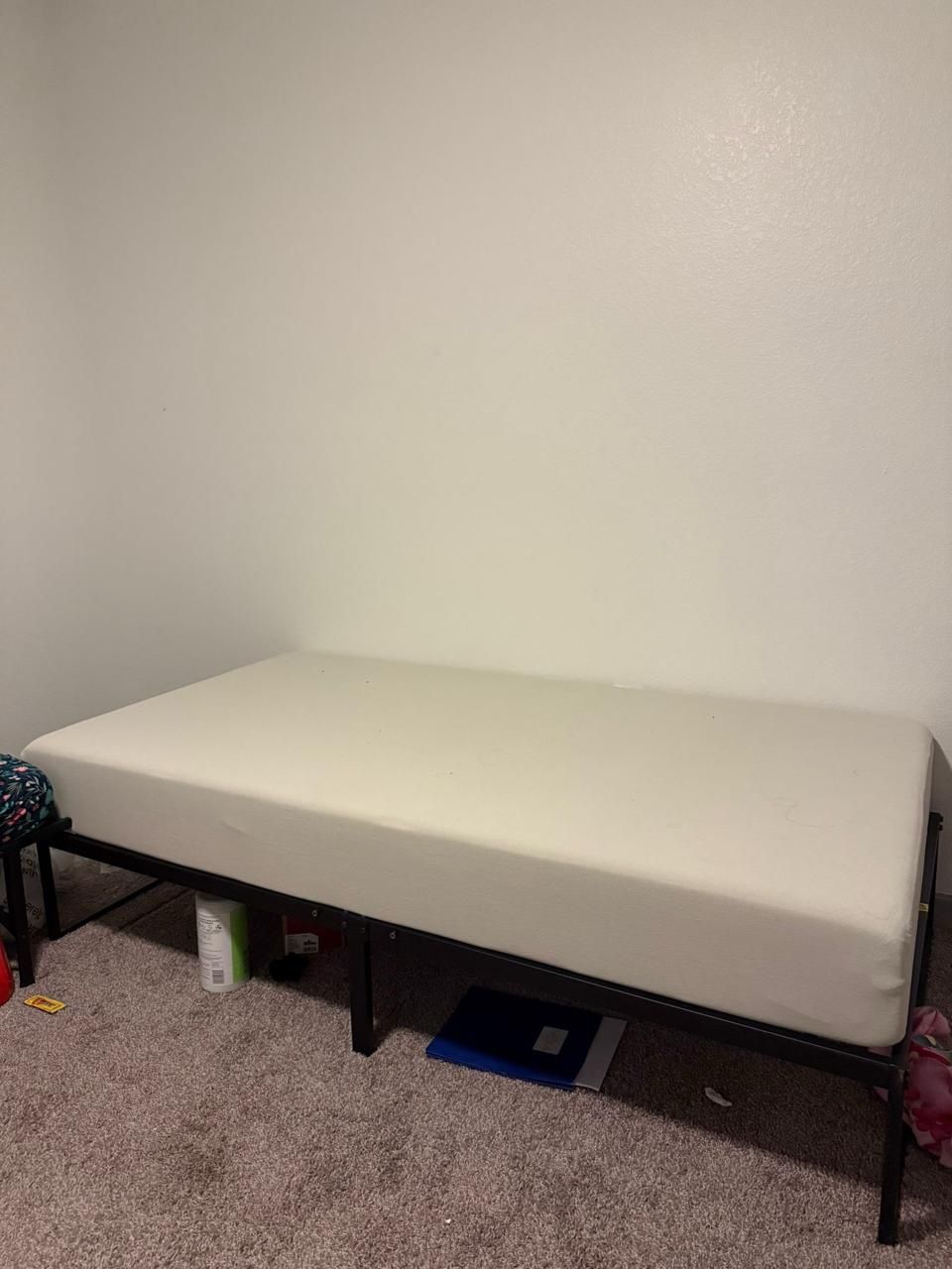 Twin Mattress + Bed Frame