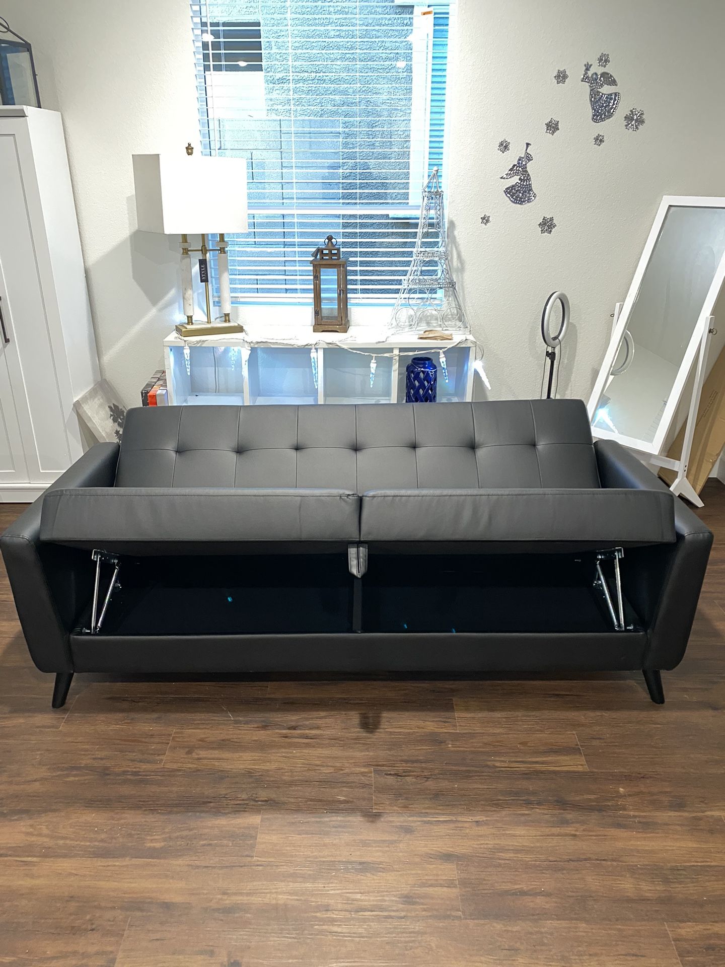 Deals ! Brand New Liam Futon W Storage $100 Off Retail  Delivery 🚚 Available 
