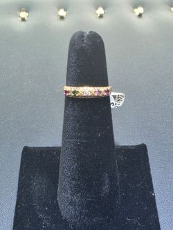 14kt YG Mother's Ring. (C-2) SIZE 3.5 ASK FOR RYAN. #(contact info removed)49