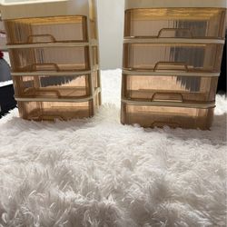 2    Storage  boxes make up etc  10 each or $18 for both