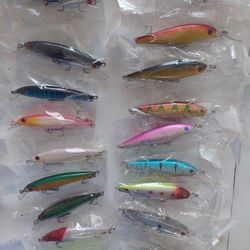 Mixed Fishing Lures Crankbaits 20 Pcs Lot