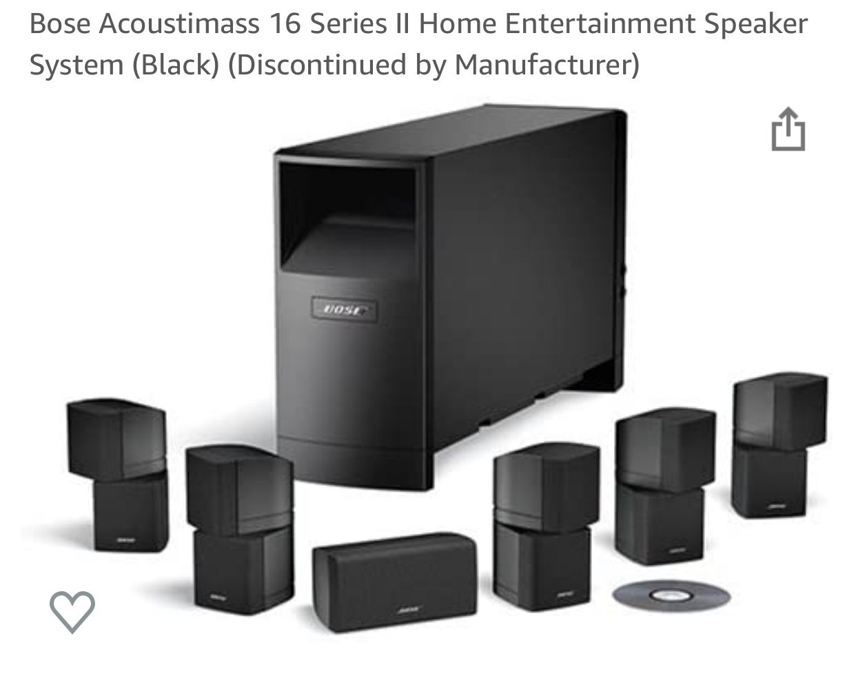 Bose Home Theater System (price Negotiable)