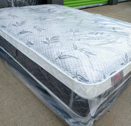 full size bamboo orthopedic pillow top mattress and box spring  "All Sizes Available Brand New"