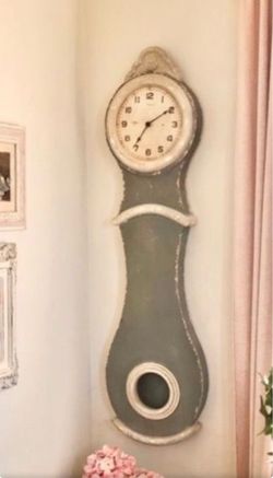 Gray Farmhouse Wall Clock