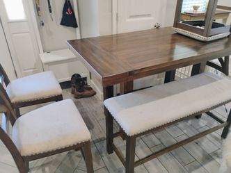 Counter height dining table