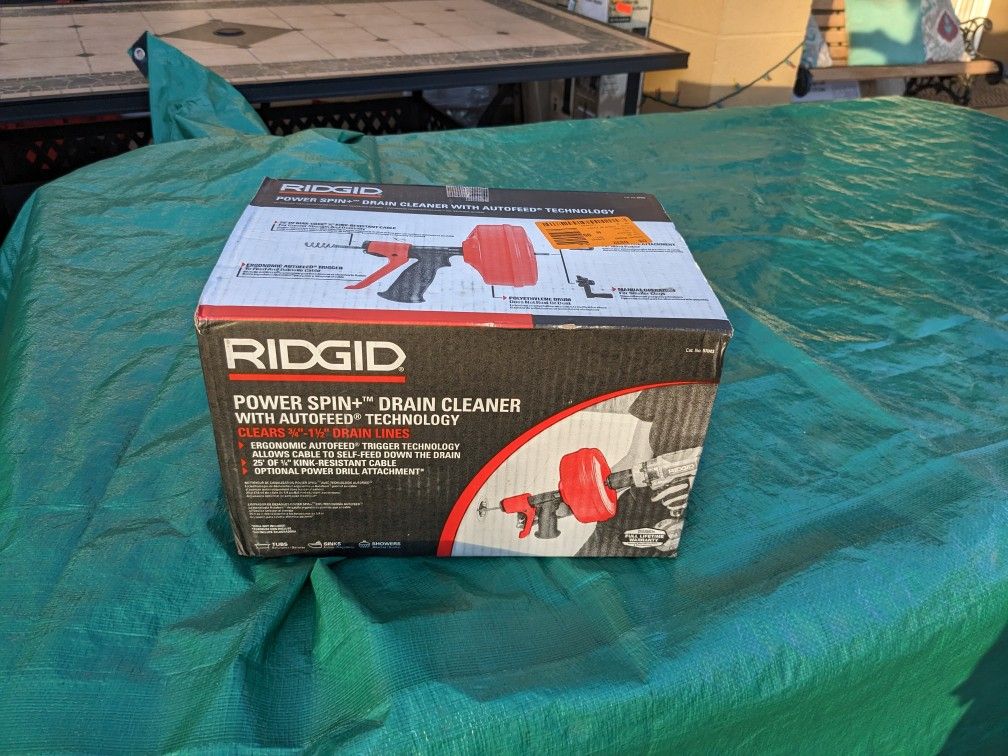 Ridgid Power Spin Drain Snake 25'