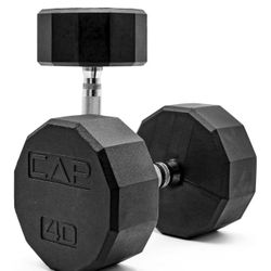 CAP Barbell Coated Dumbbell Weight 40 Pound Set