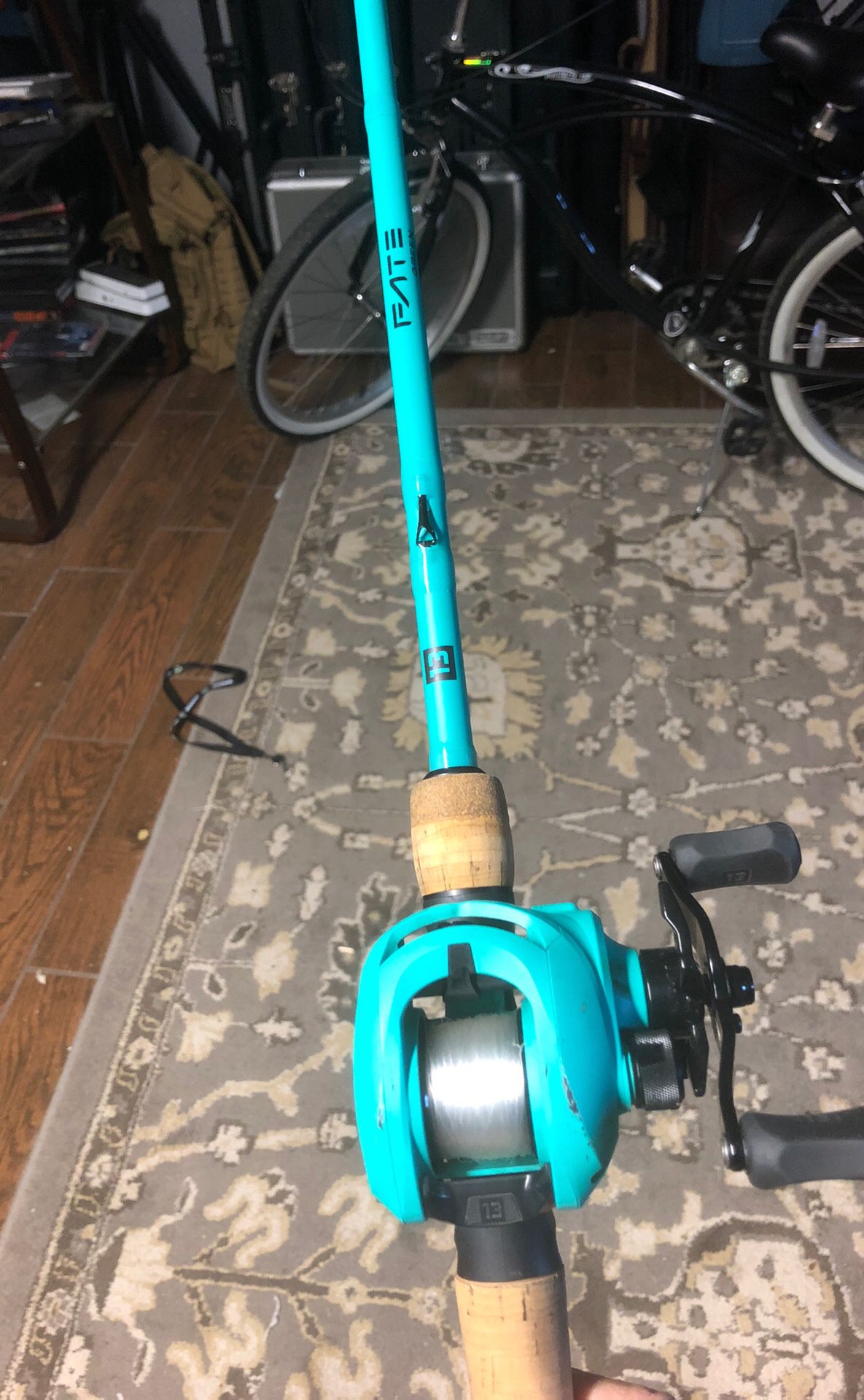 13 Fishing Tx Combo. 7’-1” Medium Fast Fate Green Rod with Origin Tx reel.  for Sale in Houston, TX - OfferUp