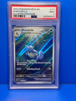 PSA 9 Wartortle 171/165 Illustration Rare Pokemon Card