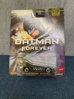 Hot Wheels Premium Pop Culture Batman Forever Batmobile Diecast Real Riders New