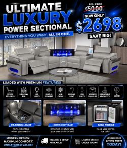 🔥 ULTIMATE LUXURY POWER RECLINING SECTIONAL 🔥