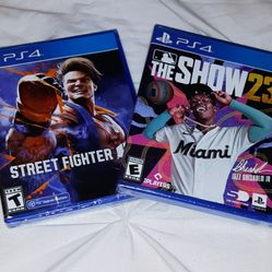 Street Fighter 6/ MLB The Show 23 PS4 Game Bundle 