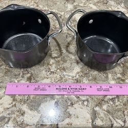 2 Small Pots - Great For Grill Or Camping Fires