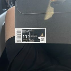 Brand New Jordan 1 Cleats Low Top Black And White Color Way