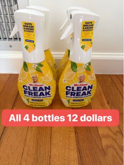 Mr clean spray all 4 for 12 dollars