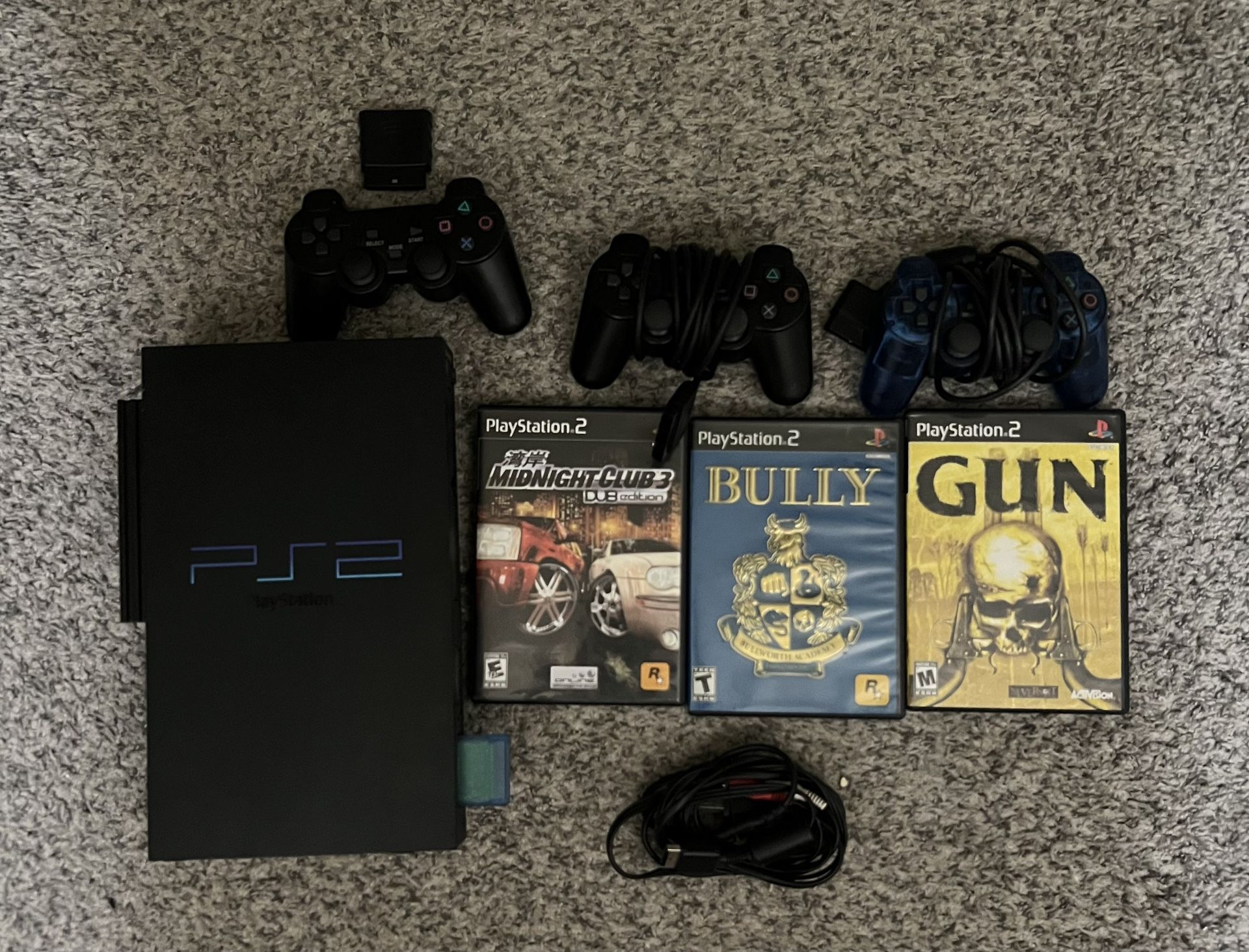Ps2 W/ 1tb Harddrive , 3 Controllers & Games