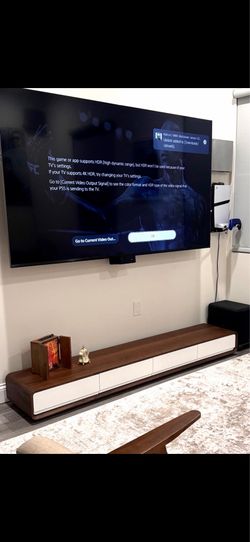 Under TV console