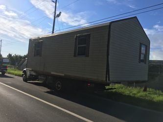 Sheds relocated,,, movemo casita de patio rv container