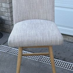 2 Modern Bar Stools — 36" Counter Height, Padded — Like New