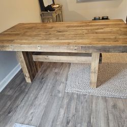 West Elm Rustic Reclaimed Wood Dining Table 