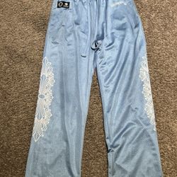 Mesh Blue Chrome Hearts Sweatpants 